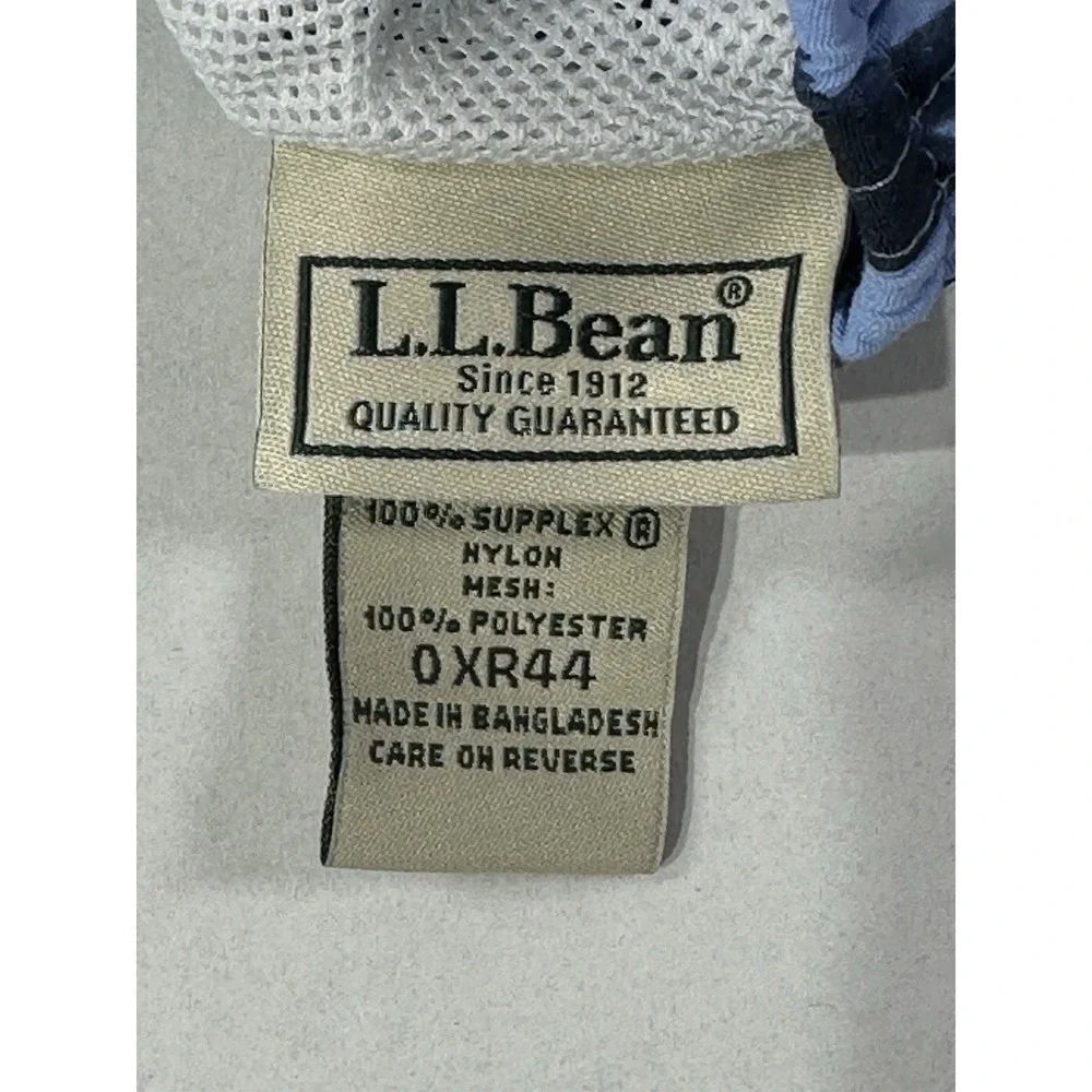L.L. Bean Swim Trunks 2XL‎ Blue Floral Tropical Print Elastic Waist